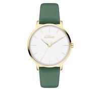 Quarzuhr S.OLIVER "Modern Basics", grün, Armbanduhren, Damen, Quarzuhr, Armbanduhr, Damenuhr, analog (33595043-0) grün