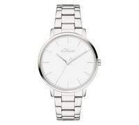 Quarzuhr S.OLIVER "Modern Basics", silberfarben, Armbanduhren, Damen, Quarzuhr, Armbanduhr, Damenuhr, Edelstahlarmband, analog (42542450-0) silberfarben