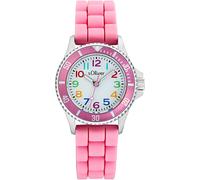 Quarzuhr S.OLIVER, pink (rosa), Armbanduhren, Kinder, Quarzuhr, Armbanduhr, Kinderuhr, Mädchen, Silikonarmband, Geschenkidee (34577545-0) rosa