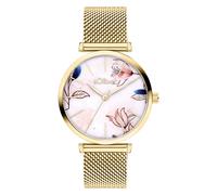 Quarzuhr S.OLIVER "Soft Connection", goldfarben, Armbanduhren, Damen, Quarzuhr, Armbanduhr, Damenuhr, Edelstahlarmband, analog (20652018-0) goldfarben
