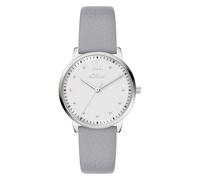 Quarzuhr S.OLIVER "Soft Elegance", grau, Armbanduhren, Damen, Quarzuhr, Armbanduhr, Damenuhr, analog (10143162-0) grau