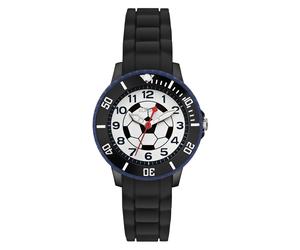 Quarzuhr S.OLIVER "The Action Time", schwarz, Armbanduhren, Kinder, Quarzuhr, Armbanduhr, Silikonarmband, Kinderuhr, Junge, analog (46036410-0) schwarz