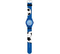 Quarzuhr SCOUT "Crystal, 280305030", blau (blau, weiß, schwarz), Armbanduhren, Kinder, Quarzuhr, Armbanduhr, Kinderuhr, Geschenkidee, Schulanfang, Jungen,Fußball (43143853-0) blau, weiß, schwarz
