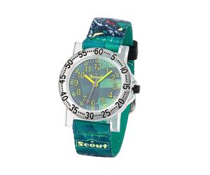Quarzuhr SCOUT "Dinosaurier", bunt, Armbanduhren, Kinder, Quarzuhr, Armbanduhr, Kinderuhr, Junge, analog (60430237-0) bunt