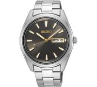 Quarzuhr SEIKO, silber (silberfarben, anthrazit, anthrazit), Armbanduhren, Damen, silberfarben, Quarzuhr, Armbanduhr, Herrenuhr, Damenuhr, Datum, Saphirglas, Edelstahlarmband (20698964-0) silberfarben