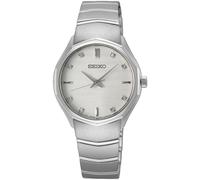 Quarzuhr SEIKO, silber (silberfarben), Armbanduhren, Damen, Quarzuhr, Armbanduhr, Damenuhr, Edelstahlarmband, analog, Diamant (53383219-0)