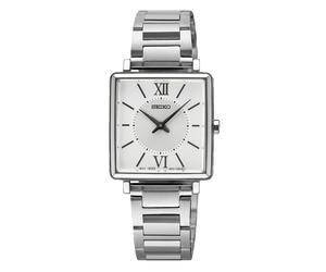 Quarzuhr SEIKO, silberfarben, Armbanduhren, Damen, Quarzuhr, Armbanduhr, Damenuhr, Edelstahlarmband, analog (38166958-0) silberfarben