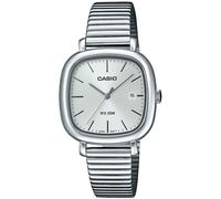 Quarzuhr, silber (edelstahlfarben, silberfarben), CASIO TIMELESS COLLECTION, Armbanduhren, Damen, Quarzuhr, Armbanduhr, Damenuhr, Herrenuhr, Edelstahlarmband, analog, Tag (81103030-0) edelstahlfarben,