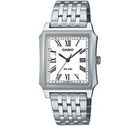 Quarzuhr, silber (edelstahlfarben, weiß), CASIO TIMELESS COLLECTION, Armbanduhren, Damen, Quarzuhr, Armbanduhr, Damenuhr, Herrenuhr, Edelstahlarmband, analog (15075254-0) edelstahlfarben, weiß