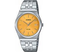Quarzuhr, silber (silberfarben, gelb), CASIO TIMELESS COLLECTION, Armbanduhren, Damen, Quarzuhr, Armbanduhr, Herrenuhr, Damenuhr, Jugendliche, Datum, Edelstahlarmband (50385550-0) silberfarben, gelb