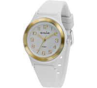 Quarzuhr SINAR, weiß, Armbanduhren, Damen, Quarzuhr, Armbanduhr, Damenuhr,Jugendliche, Silikonarmband, bis 10 bar wasserd. (18357601-0) weiß