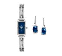 Quarzuhr SKAGEN "HAGEN MICRO", blau (edelstahlfarben, dunkelblau), Armbanduhren, Damen, Quarzuhr, Armbanduhr, Damenuhr, Edelstahlarmband, Ideal auch als Geschenk (72113402-0) edelstahlfarben, dunkelbl