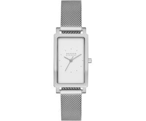 Quarzuhr SKAGEN "HAGEN MICRO", silber (silberfarben, weiß), Armbanduhren, Damen, Quarzuhr, Armbanduhr, Damenuhr, Edelstahlarmband, analog (65859019-0) silberfarben, weiß