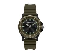 Quarzuhr SKECHERS "Glen Oaks", oliv, schwarz, Armbanduhren, Herren, Quarzuhr, Armbanduhr, Herrenuhr, Silikonarmband, analog, Tag (18753663-0) oliv, schwarz