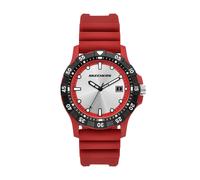 Quarzuhr SKECHERS "Glen Oaks", rot, schwarz, Armbanduhren, Herren, Quarzuhr, Armbanduhr, Herrenuhr, Silikonarmband, analog, Tag (42080133-0) rot, schwarz
