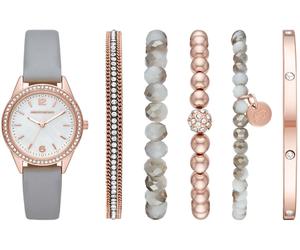 Quarzuhr SKECHERS, grau, Armbanduhren, Damen, Quarzuhr, Armbanduhr, Damenuhr, analog, Glassteine, Geschenkidee (93678230-0) grau
