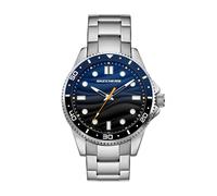 Quarzuhr SKECHERS "HAYMAR", metallfarben, blau, schwarz, Armbanduhren, Herren, Quarzuhr, Armbanduhr, Herrenuhr, analog (20298856-0) metallfarben, blau, schwarz