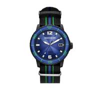 Quarzuhr SKECHERS "Maclay", schwarz, blau, grün, Armbanduhren, Herren, Quarzuhr, Armbanduhr, Herrenuhr, analog, Tag (58514359-0) schwarz, blau, grün