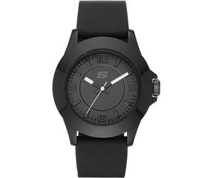 Quarzuhr SKECHERS "ROSENCRANS", schwarz, Armbanduhren, Damen, Quarzuhr, Armbanduhr, Damenuhr, Silikonarmband, analog, Mineralglas (33329310-0) schwarz