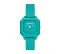 Quarzuhr SKECHERS "Rosencrans Square", türkis, silberfarben, Armbanduhren, Herren, Quarzuhr, Armbanduhr, Damenuhr, Herrenuhr, Silikonarmband, analog (88754165-0) türkis, silberfarben