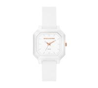 Quarzuhr SKECHERS "Rosencrans Square", weiß, rosegoldfarben, Armbanduhren, Herren, Quarzuhr, Armbanduhr, Damenuhr, Herrenuhr, Silikonarmband, analog (88483945-0) weiß, rosegoldfarben