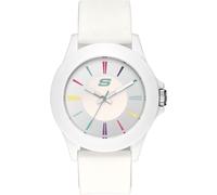 Quarzuhr SKECHERS "ROSENCRANS", weiß, Armbanduhren, Damen, Quarzuhr, Armbanduhr, Damenuhr, Silikonarmband, analog, Mineralglas (57567007-0) weiß