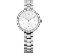 Quarzuhr SWAROVSKI "CERTA", silber (silberfarben), Armbanduhren, Damen, Quarzuhr, Armbanduhr, Damenuhr, analog, Swarovski-Kristalle (75212838-0) silberfarben