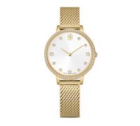 Quarzuhr SWAROVSKI "CLARICA", goldfarben, Armbanduhren, Damen, Quarzuhr, Armbanduhr, Damenuhr, Swiss Made, Edelstahlarmband, analog (64882669-0) goldfarben