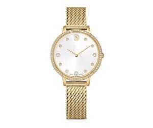 Quarzuhr SWAROVSKI "CLARICA", goldfarben, Armbanduhren, Damen, Quarzuhr, Armbanduhr, Damenuhr, Swiss Made, Edelstahlarmband, analog (64882669-0) goldfarben