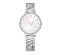 Quarzuhr SWAROVSKI "CLARICA", silberfarben, Armbanduhren, Damen, Quarzuhr, Armbanduhr, Damenuhr, Swiss Made, Edelstahlarmband, analog (35361435-0) silberfarben