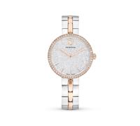 Quarzuhr SWAROVSKI "COSMOPOLITAN", silbergoldfarben, Armbanduhren, Damen, Quarzuhr, Armbanduhr, Damenuhr, Swiss Made, Edelstahlarmband, analog (87408963-0) silbergoldfarben