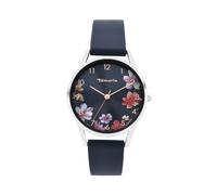 Quarzuhr TAMARIS, blau (dunkelblau), Armbanduhren, Damen, Quarzuhr, Armbanduhr, Damenuhr, Silikonarmband, analog (19602862-0) dunkelblau