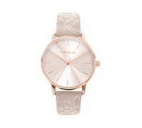 Quarzuhr TAMARIS, rosa (natur), Armbanduhren, Damen, Quarzuhr, Armbanduhr, Damenuhr, Lederarmband, analog (96406167-0) natur