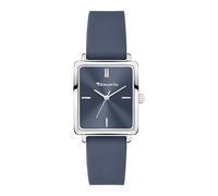 Quarzuhr TAMARIS "Signature Square Silicon", blau (navy), Armbanduhren, Damen, Quarzuhr, Armbanduhr, Damenuhr, Silikonarmband, analog (22987215-0) navy