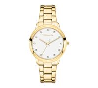 Quarzuhr TAMARIS "The Elegance", goldfarben, Armbanduhren, Damen, Quarzuhr, Armbanduhr, Damenuhr, Edelstahlarmband, analog, Glassteine (38072449-0) goldfarben