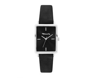 Quarzuhr TAMARIS "Tiny Leather", schwarz, Armbanduhren, Damen, Quarzuhr, Armbanduhr, Damenuhr, Lederarmband, analog (12072067-0) schwarz