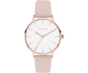 Quarzuhr TAMARIS "TT-0003-MQ", rosa, Armbanduhren, Damen, Quarzuhr, Armbanduhr, Damenuhr, Lederarmband, analog (28976060-0) rosa