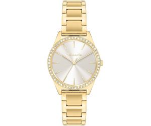 Quarzuhr TAMARIS "TT-0045-MQ", gold (goldfarben), Armbanduhren, Damen, Quarzuhr, Armbanduhr, Damenuhr, Edelstahlarmband, analog, Zirkonia (synth.) (47769033-0) goldfarben
