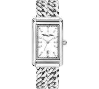 Quarzuhr THOMAS SABO "Bold Elegance", silber (silberfarben), Armbanduhren, Damen, Quarzuhr, Armbanduhr, Damenuhr, Edelstahlarmband, analog, Tag, Zirkonia (synth.) (19115724-0)