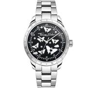 Quarzuhr THOMAS SABO "BUTTERFLIES", silber (silberfarben), Armbanduhren, Damen, Quarzuhr, Armbanduhr, Damenuhr, analog, Schmetterlinge, Edelstahlarmband (78940064-0)