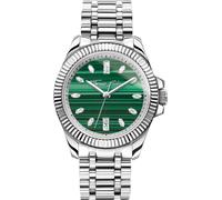Quarzuhr THOMAS SABO "DIVINE JEWELERY STONE", silber (silberfarben, grün), Armbanduhren, Damen, Quarzuhr, Armbanduhr, Damenuhr, Edelstahl, analog, Zirkonia (synth.), Malachit (17430034-0)
