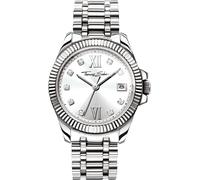 Quarzuhr THOMAS SABO "DIVINE", silber (silberfarben), Armbanduhren, Damen, Quarzuhr, Armbanduhr,Damenuhr,Mineralglas m. Saphirbeschichtung,Edelstahlarmband (12476665-0) silberfarben