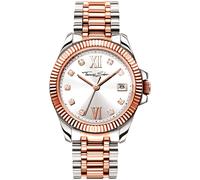 Quarzuhr THOMAS SABO "DIVINE", silber (silberfarben, roségoldfarben), Armbanduhren, Damen, Quarzuhr, Armbanduhr,Damenuhr,Mineralglas m. Saphirbeschichtung,Edelstahlarmband (71420302-0)