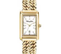 Quarzuhr THOMAS SABO "ELEGANCE", gold (goldfarben), Armbanduhren, Damen, Quarzuhr, Armbanduhr, Damenuhr, Edelstahlarmband, analog, Tag, Zirkonia (synth.) (97462707-0)