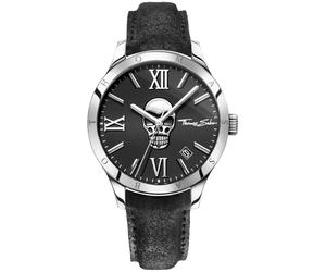 Quarzuhr THOMAS SABO "REBEL ICON", schwarz, Armbanduhren, Herren, Quarzuhr, Armbanduhr, Herrenuhr, Datum, Mineralglas mit Saphirbeschichtung (92532142-0) schwarz