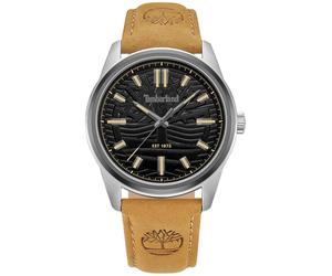 Quarzuhr TIMBERLAND "NORTHBRIDGE", braun (hellbraun), Armbanduhren, Herren, Quarzuhr, Armbanduhr, Herrenuhr, Lederarmband, analog (82415136-0) hellbraun