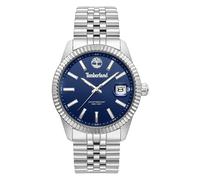 Quarzuhr TIMBERLAND "Northerd", silberfarben, blau, Armbanduhren, Herren, Quarzuhr, Armbanduhr, Herrenuhr, Edelstahlarmband, analog, Tag, Dualzeit (92157945-0)