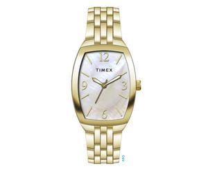 Quarzuhr TIMEX "CHARLOTTE", gold (goldfarben), Armbanduhren, Damen, Quarzuhr, Armbanduhr, Damenuhr, Metallarmband, analog (21003024-0) goldfarben