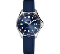 Quarzuhr TIMEX "DEEP WATER MERIDIAN", blau (dunkelblau), Armbanduhren, Herren, Quarzuhr, Armbanduhr, Herrenuhr,Kautschukarmband,Datum,bis 20 bar wasserdicht (95130046-0)