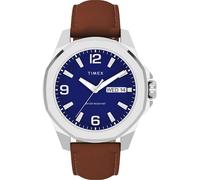 Quarzuhr TIMEX "ESSEX", braun, Armbanduhren, Herren, Quarzuhr, Armbanduhr, Herrenuhr,Lederarmband,Datum, Leuchtzeiger (29138604-0) braun